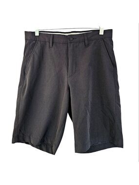 SUNICE Black Flat Front Golf Shorts Size 30